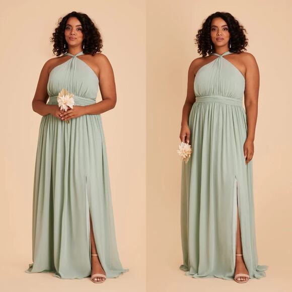 Birdy Grey Dresses & Skirts - Birdy Grey Kiko Bridesmaid Dress in Chiffon Sage Green